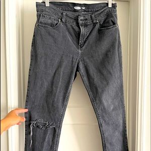 Mid-Rise Boyfriend Jeans